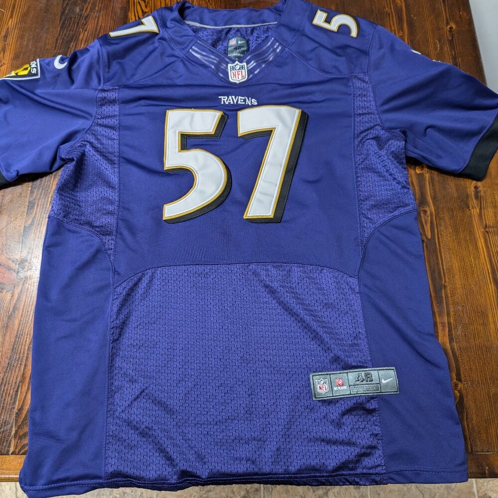 NFL Baltimore Ravens CJ Mosley #57 Nike On Field Jersey Size 48